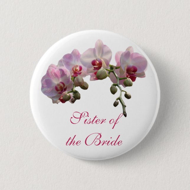 Badge Rond 5 Cm sœur de la mariée/du marié (Devant)