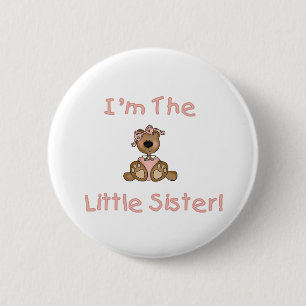 Badge Rond 5 Cm Soeur d'ours de nounours petite