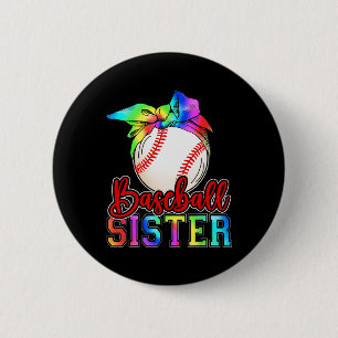 Badge Rond 5 Cm Soeur Léopard Coeur Mères Fête Filles Femmes
