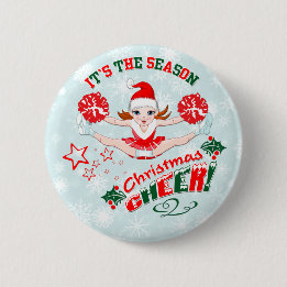 Badge Rond 5 Cm Soin de Noël