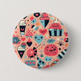 Badge Rond 5 Cm Soins doux Fiesta