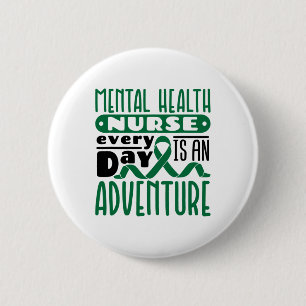Badge Rond 5 Cm Soins Infirmiers Psych Infirmière Chaque Jour Est 