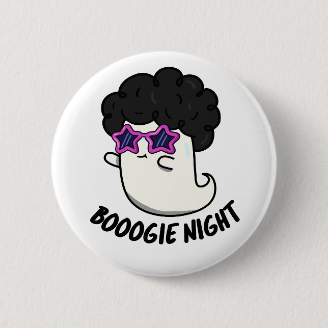 Badge Rond 5 Cm Soirée Boogie Drôle Halloween Ghost Pun (Devant)