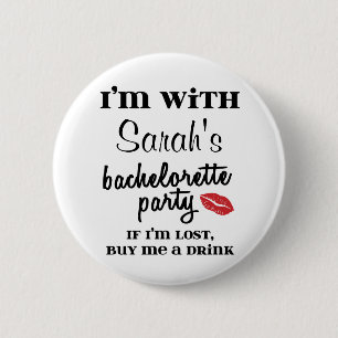 Badge Rond 5 Cm Soirée De Bachelorette Personnalisée Achetez-Moi U