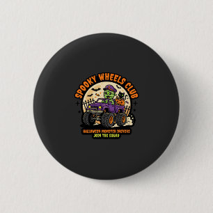 Badge Rond 5 Cm Soirée de camions monstres Halloween