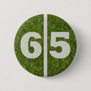 Badge Rond 5 Cm soixante-cinquième Bouton de yard du football