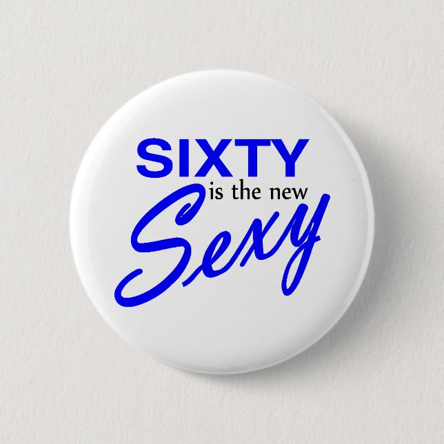 Badge Rond 5 Cm Soixante est le nouveau (Devant)