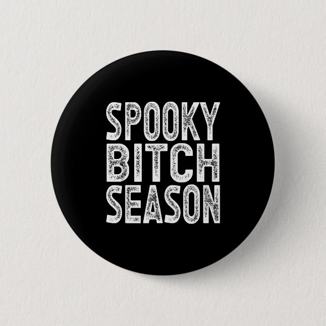 Badge Rond 5 Cm Soky Season Retro Halloween Witch Quote Saying Gif (Devant)