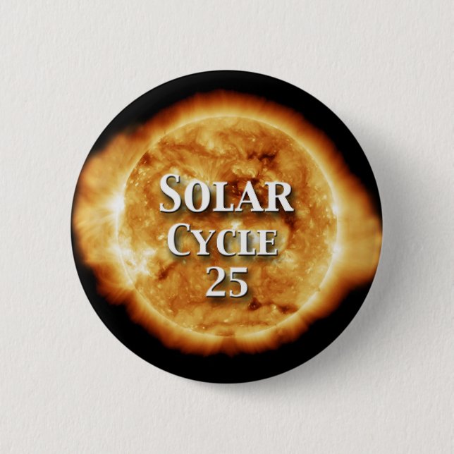 Badge Rond 5 Cm Solaire Cycle 25 Soleil actif (Devant)