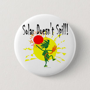Badge Rond 5 Cm Solaire ne se renverse pas