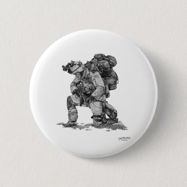 Badge Rond 5 Cm Soldat de Elliott-Prière de Murphy (Devant)
