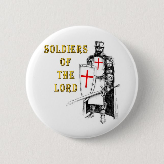 BADGE ROND 5 CM SOLDATS DE L'ÉTERNEL (Devant)