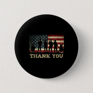 Badge Rond 5 Cm Soldats du Merci patriotique Anciens Combattants A