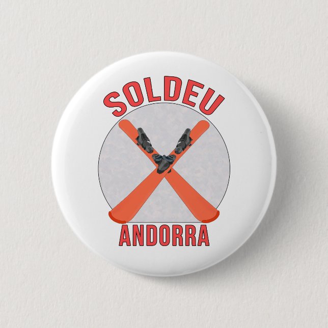 Badge Rond 5 Cm Soldeu, Andorre (Devant)