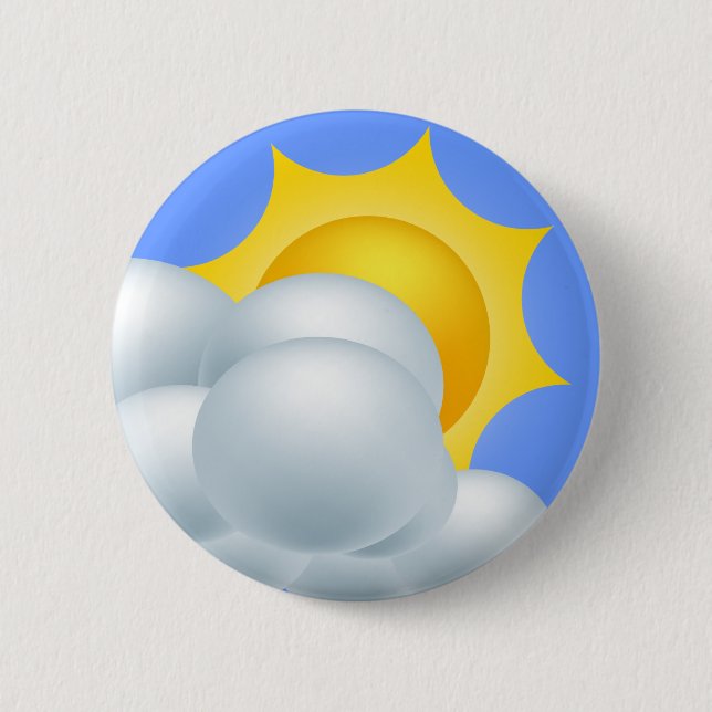 Badge Rond 5 Cm Soleil (Devant)
