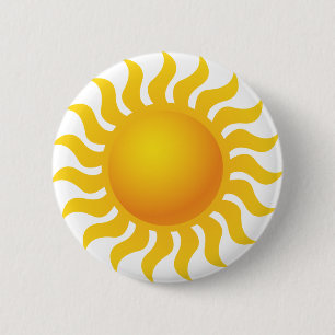 Badge Rond 5 Cm Soleil