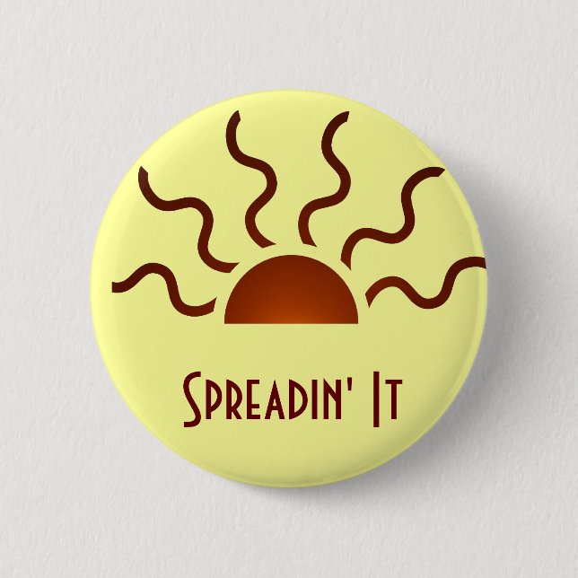 Badge Rond 5 Cm Soleil (Devant)