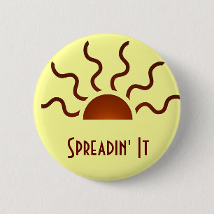 Badge Rond 5 Cm Soleil