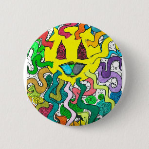 Badge Rond 5 Cm Soleil en pourcentage - Conception en pourcentage