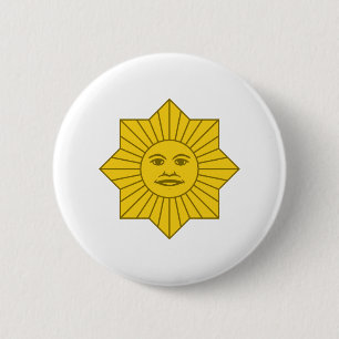 Badge Rond 5 Cm Soleil uruguayen de mai