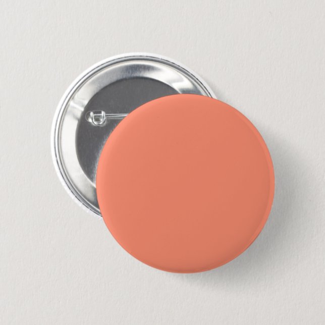 Badge Rond 5 Cm Solid peach (Devant & derrière)