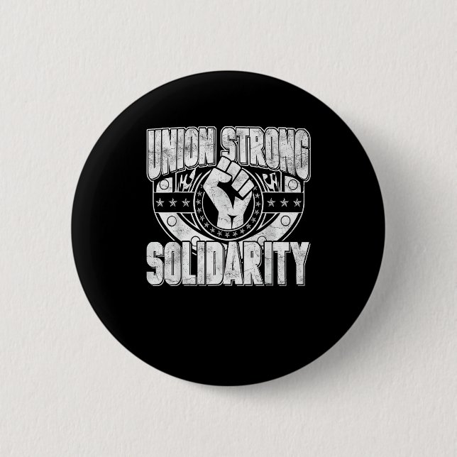 Badge Rond 5 Cm Solidarité forte de l'Union (Devant)