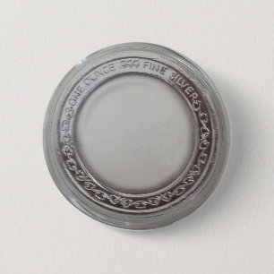 Badge Rond 5 Cm Solide .999+ Once ronde argentée vide
