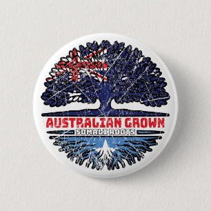 Badge Rond 5 Cm Somalie Australian Australia Tree Roots