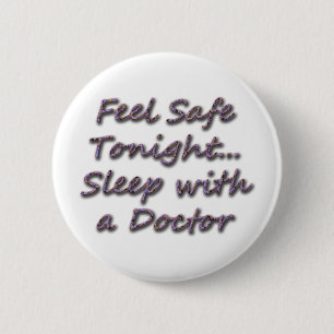 Badge Rond 5 Cm sommeil avec un docteur
