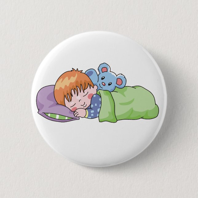 Badge Rond 5 Cm Sommeil de garçon (Devant)
