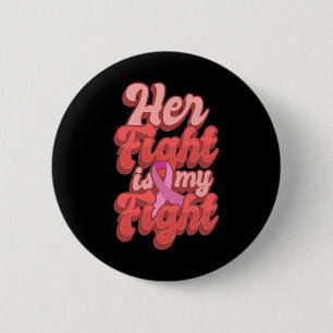 Badge Rond 5 Cm Son combat est mon combat Cadeau de la Journée mon