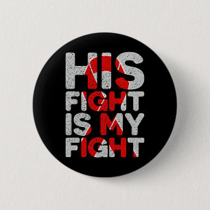 Badge Rond 5 Cm Son Combat Est Mon Combat Congénitale Déficience C
