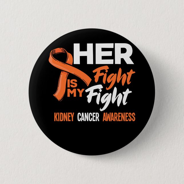 Badge Rond 5 Cm Son combat est mon combat Conscience du cancer du  (Devant)