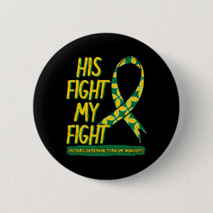 Badge Rond 5 Cm Son Combat Est Mon Combat Contre Le Syndrome Beckw