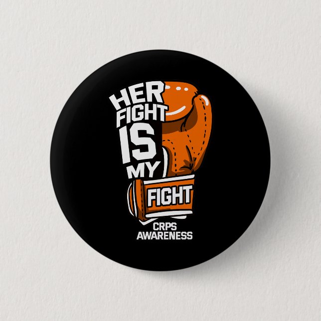 Badge Rond 5 Cm Son Combat Est Mon Combat Crps Sensibilisation Rsd (Devant)