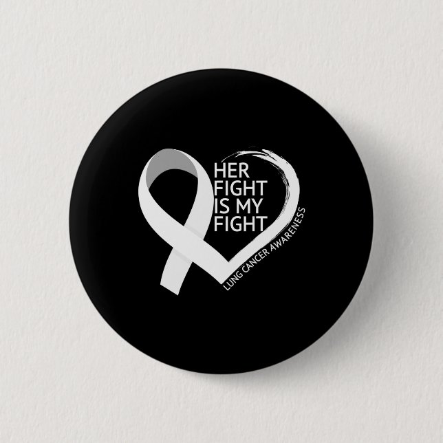 Badge Rond 5 Cm Son combat est mon combat Mois de la sensibilisati (Devant)