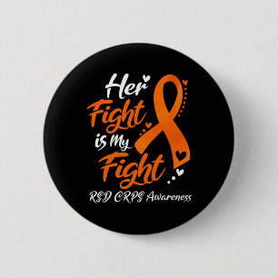 Badge Rond 5 Cm Son combat est mon combat RSD Sensibilisation au r
