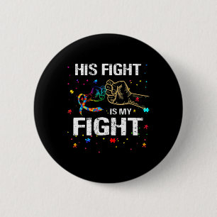 Badge Rond 5 Cm Son Combat Est Mon Combat Sensibilisation sur l'au