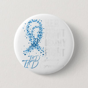 Badge Rond 5 Cm Son combat est mon combat T1D Grand-mère Type 1 Di