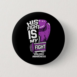 Badge Rond 5 Cm Son Combat Est Mon Combattre Epilepsie Seizure Neu