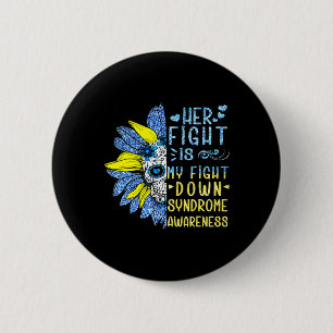 Badge Rond 5 Cm Son Combat Est Mon Coût De Sensibilisation Au Synd