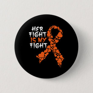 Badge Rond 5 Cm Son Combat Est Mon Soutien De Lutte Contre La Leuc