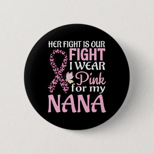 Badge Rond 5 Cm Son Combat Est Notre Combat Je Porte Du Rose Pour