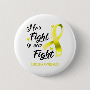 Badge Rond 5 Cm Son combat est notre combat Sarcome Sensibilisatio