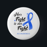 Badge Rond 5 Cm Son combat est notre combat Sensibilisation à la S<br><div class="desc">ALS,  Dons,  Combattants,  Soutien aux combats,  Cadeaux de sensibilisation à la SLA,  Mois de sensibilisation à la SLA,  Soutien à la SLA,  Ruban ALS,  Soutien,  Soutien à la SLA, </div>