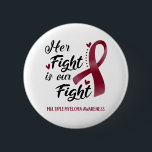 Badge Rond 5 Cm Son combat est notre lutte contre le myélome multi<br><div class="desc">Myélome Multiples,  Cadeaux,  Combattants Guerriers,  Soutien Aux Combats,  Cadeaux De Sensibilisation Au Myélome Multiples,  Mois De Sensibilisation Au Myélome Multiples,  Soutien À Myélome Multiples,  Ruban Myélome Multiples,  Soutien,  Soutien À Myélome Multiples, </div>