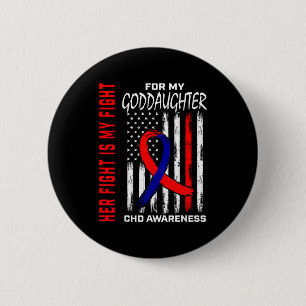 Badge Rond 5 Cm Son Combat Marraine Tdj Sensibilisation Drapeau Am