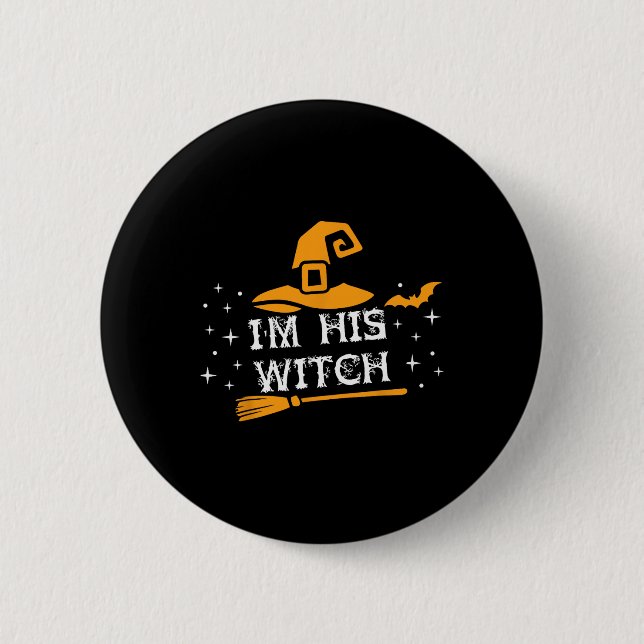 Badge Rond 5 Cm Son Costume D'Halloween Pour C Avec Des Couples De (Devant)
