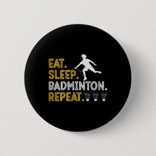 Badge Rond 5 Cm Son Dans Mon Volant de badminton Adn Racket Badmin