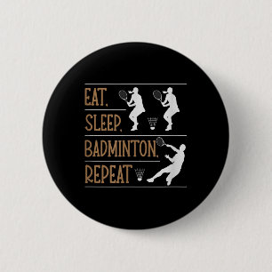 Badge Rond 5 Cm Son Dans Mon Volant de badminton Adn Racket Badmin
